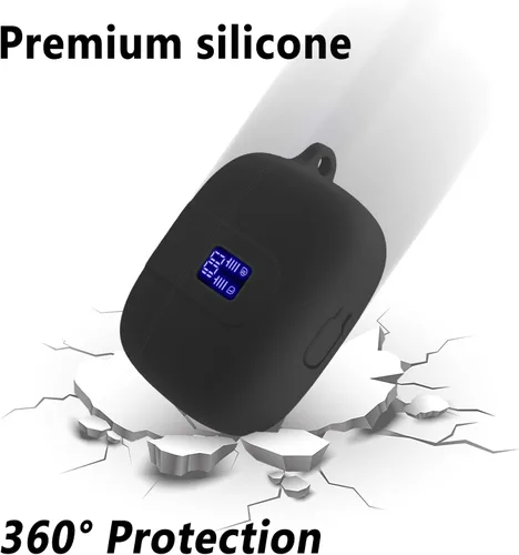 Miniatura 3 de Geiomoo Funda de silicona compatible con TAGRY X08, funda protectora con mosquetón (negro)