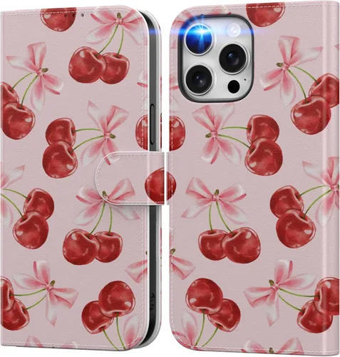 Miniatura 32 de DEENAKIN Funda tipo cartera para iPhone 15 con tarjetero + clip para efectivo, bloqueo RFID, protección contra caídas de grado militar y obras