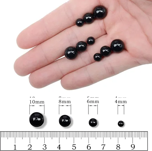 Miniatura 5 de AD Beads Cuentas redondas sueltas de piedras preciosas naturales de 15 pulgadas para pulseras, collares, aretes, manualidades, manualidades