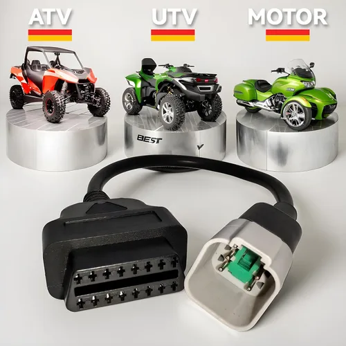 Miniatura 4 de Cable adaptador OBD2 de 6 pines a 16 pines para BRP y CAN-AM, conector de herramienta de diagnóstico para motocicletas, compatible con CAN-AM