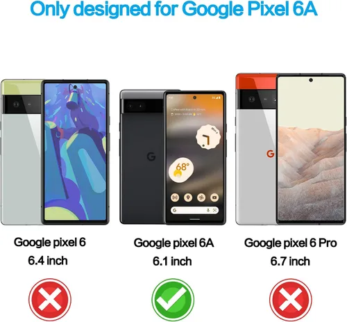 Miniatura 2 de YWXTW Protector de pantalla de privacidad para Google Pixel 6A, 6.1 "5G, vidrio templado anti-espía 9H película de dureza