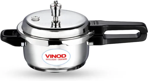 Miniatura 10 de Vinod V-2L Olla a presión de acero inoxidable con fondo sándwich, 2 litros, plateado, mediano
