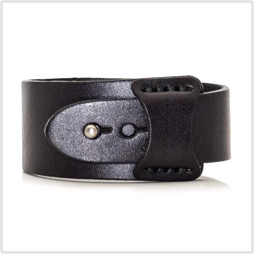 Miniatura 3 de Pulsera de cuero ancha con hebilla de aleación punk