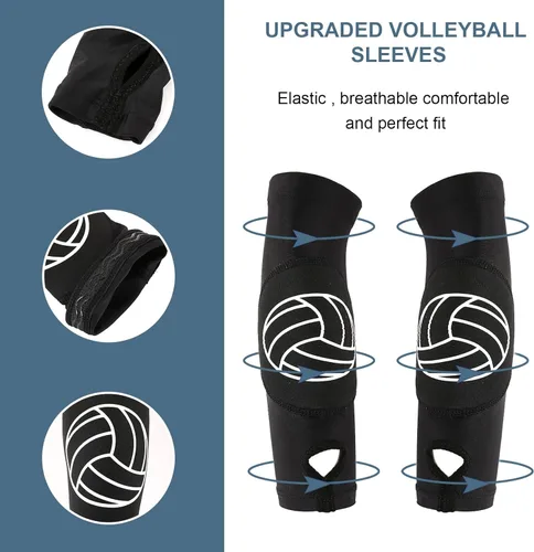 Miniatura 5 de Yxmeiguo Mangas de brazo de voleibol para pasar el antebrazo con almohadillas de protección, regalos de equipo de voleibol para jóvenes