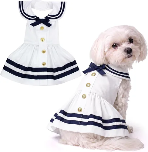 Miniatura 50 de Parisian Pet Chambray - Vestido para perro - Ligero sin mangas para perro, niña, talla XS Chambray en general