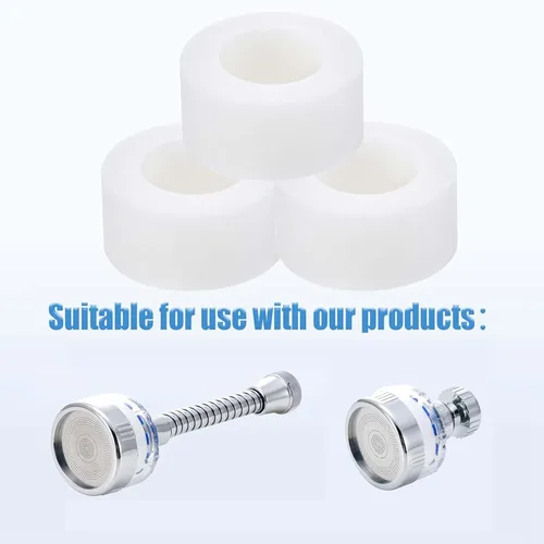Miniatura 6 de Paquete de 10 filtros para fregadero de baño, filtración de algodón PP para grifo de fregadero, elimina plomo, calcio, óxido, hierro, metales