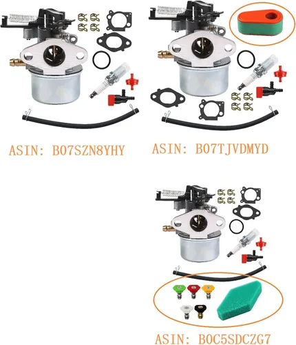Miniatura 5 de 591137 590948 2700PSI 2800PSI 2900PSI 3000PSI Carburador para Troy Bilt 7.75 Hp 8.75 Hp 8.5Hp 190CC 593599 591137 Lavadora a presión