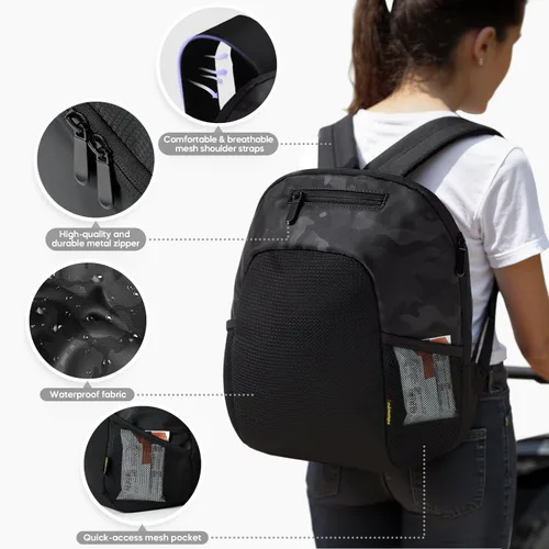 Miniatura 4 de mamatepe - Bolsa de almacenamiento a presión compatible con asiento de automóvil infantil Doona, bolsa organizadora, mochila portátil para viaje