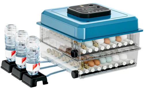 Incubadoras para incubar huevos, incubadora digital de aves de corral con giro automático de huevos, pantalla de temperatura y humedad, 5 modos,