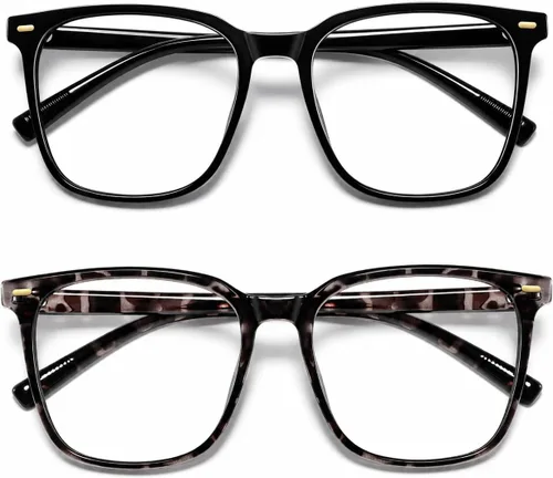 Miniatura 22 de Gafas cuadradas de gran tamaño con bloqueo de luz azul para mujeres y hombres, antifatiga para monitor de computadora, reducen la fatiga ocular