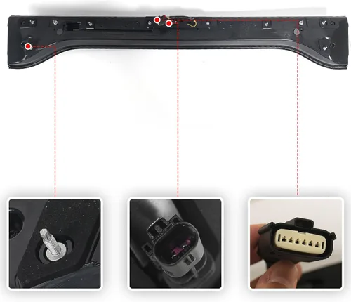 Miniatura 5 de FIONE Luz trasera central trasera para Dodge Charger 2015-2024, lente roja, montaje de lámpara de luz LED de respaldo de compuerta trasera