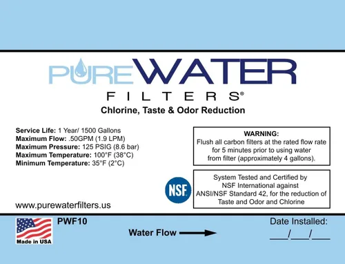 Miniatura 4 de Filtro de agua en línea para refrigeradores, máquinas de hielo, cafeteras, fuentes de agua, refrigeradores de agua, grifos de fregadero, RV, cámpers