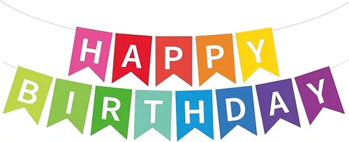 Miniatura 15 de Cartel de feliz cumpleaños suministros para fiesta de cumpleaños (B 1)