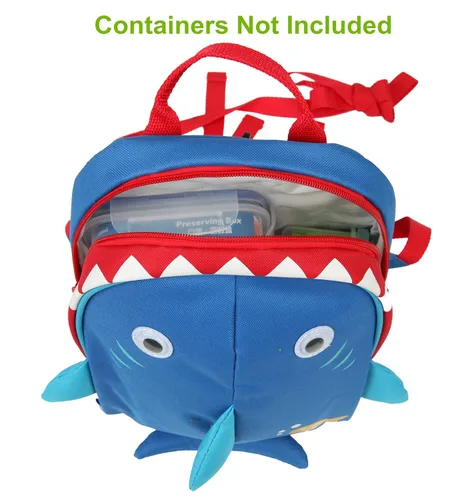 Miniatura 22 de Yodo, Bolsa para almuerzo aislada y mochila preescolar infantil, con correa de arnés de seguridad para niños o niñas, Dinosaur