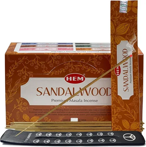 Miniatura 12 de Arruda Masala - Paquete de varillas de incienso y soporte para quemador de incienso y trumiri para fragancia del hogar Insence Insiensos
