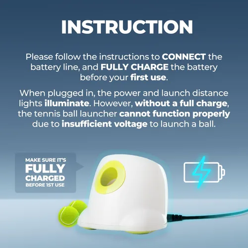 Miniatura 8 de ALL FOR PAWS Lanzador automático de bolas para perros, juguetes interactivos para perros, incluye 6 pelotas de tenis para perros grandes