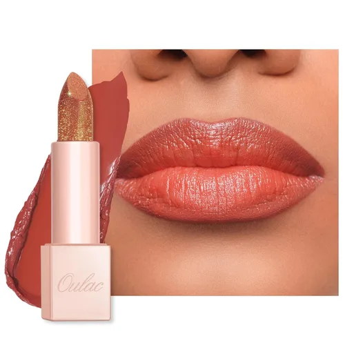 Miniatura 18 de Oulac Lápiz labial hidratante de coral para mujeres Bálsamo labial tintado infundido con ácido hialurónico sódico, maquillaje de labios ligero, PG04