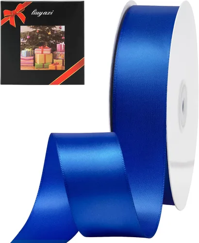 Miniatura 98 de LIUYAXI Cinta negra de doble cara, 1-1/2 pulgadas x 50 yardas, uso para envoltura de regalos, ramos de flores, fabricación de lazos, decoración