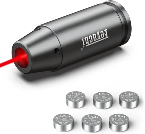 Miniatura 10 de Feyachi Bore Sight 9MM/223 5.56/12GA Punto Rojo Laser Zeroing Bore Sighter Pistola Laser Boresighter con 3 Juegos Latón