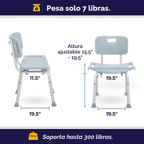 Miniatura 4 de Silla con respaldo para bañera Designer Series Deluxe, RTL12202KDR, Universal, gris, 1, 1