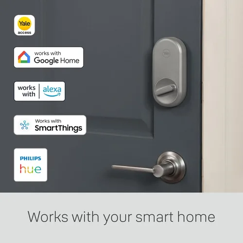 Miniatura 6 de Yale Approach Smart Wi-Fi Deadbolt Retrofit Smart Lock, llaves virtuales ilimitadas, control remoto de aplicaciones, entrada sin llave