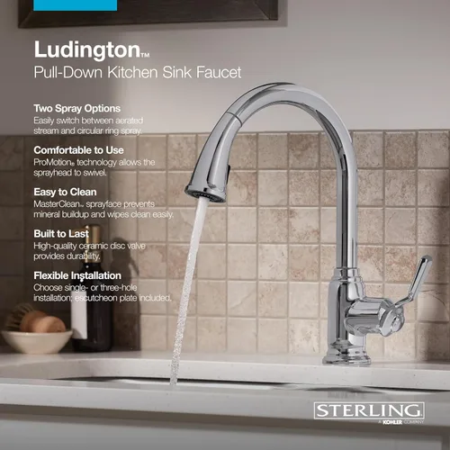 Miniatura 4 de Grifo de cocina Ludington® PULLDOWN Vibrant Stainless