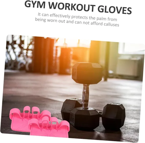 Miniatura 9 de BESPORTBLE 1 par de guantes de entrenamiento de palma para levantamiento de pesas, guantes de entrenamiento de pesas, entrenamiento cruzado
