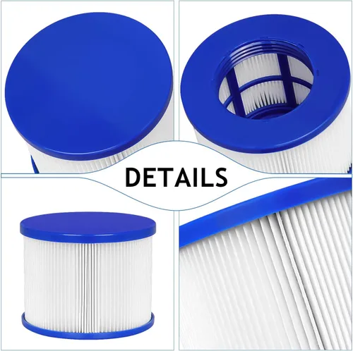Miniatura 3 de Cartuchos de repuesto para filtros de bañera de hidromasaje con RELXTIME, Wejoy, Aquaspa Spas, compatibles con la mayoría de jacuzzis y piscinas