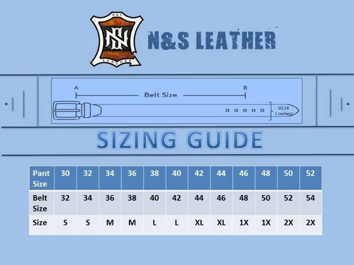 Miniatura 6 de N&S LEATHER Cinturones para hombre, cinturón de cuero para hombre, cinturones casuales grandes y altos para hombre, cinturones de cuero sólido sin