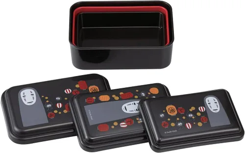 Miniatura 2 de Spirited Away - Contenedor de almacenamiento de alimentos con tapas, juego de 3 piezas, diseño japonés auténtico, duradero, apto para lavavajillas