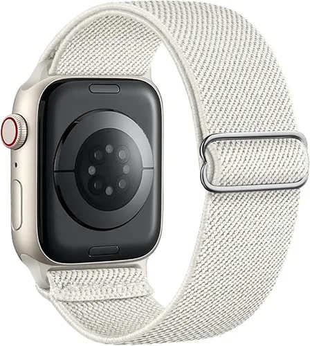 Miniatura 36 de Correa elástica de nailon compatible con Apple Watch Series 11, 10, 9, 8, 7, 1.811 in, 1.772 in, 1.654 in, 1.614 in, Ultra 3, 2, 1.929 in, Series 6