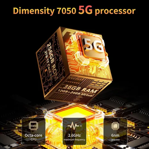 Miniatura 3 de FOSSIBOT F113 5G 20000mAh/33W Teléfono resistente desbloqueado, 36GB+256GB/2TB, MediaTek Dimensity 7050+Android 15 Teléfono para juegos, 6.78