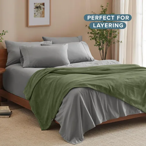 Miniatura 8 de Bare Home Manta de Vellón - Full/Queen - Ultra Suave y Liviana para Cama, Sofá y Sillón - Microfelpa de Lujo - Manta Cálida y Acogedora