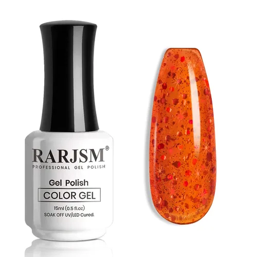 Miniatura 34 de RARJSM Esmalte de uñas de gel con purpurina de nieve, diamante brillante, gel de uñas de color blanco lechoso con pigmentos plateados y brillantes