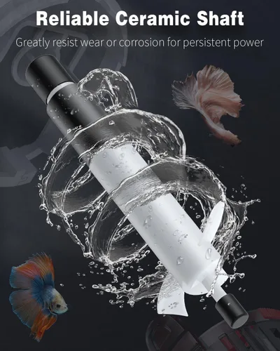 Miniatura 6 de Pawfly Acuario Wave Maker para peceras de hasta 150 galones, bomba de circulación ajustable de 2000 GPH con base de ventosa fuerte, bomba de agua