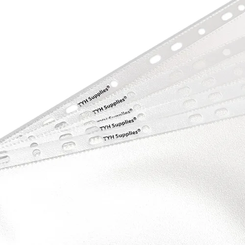 Miniatura 5 de TYH Supplies Paquete de 50 protectores de hojas antirreflejos para carpeta de 3 anillas, tamaño carta de 8.5 x 11 pulgadas, protectores de página