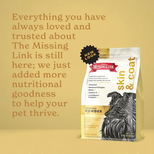 Miniatura 5 de The Missing Link Suplemento de Piel y Pelaje + Probióticos Bolsa de 5 libras - Potente Superalimento en Polvo para Perros que Apoya la Piel