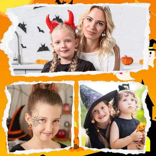 Miniatura 6 de Clip On Earrings Hypoallergenic Clips Earrings Sets Suitable for Ages 4-12 Little Girls, Cute Small Clips On Earrings Jewelry Gifts Set