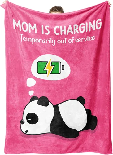Craftique Regalos de cumpleaños para mamá, regalos divertidos para mamá, manta de carga para mamá, regalo para madres de hija, hijo, marido, manta