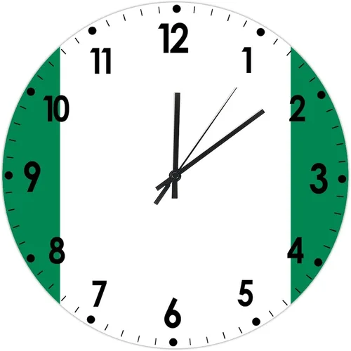 Miniatura 219 de Cheyan Reloj de pared con bandera de Canadá de 12 pulgadas, silencioso, sin tictac, de PVC, funciona con pilas, reloj redondo decorativo, regalo