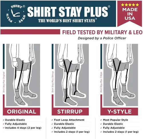 Miniatura 6 de Shirt Stay Plus La mejor camiseta del mundo se mantiene fabricada en Estados Unidos (estilo Y, serie seleccionada)