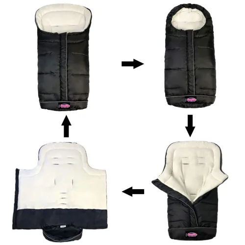 Miniatura 2 de Go - Saco de dormir repelente al agua para cochecito de bebé de 3 estaciones, cómodo saco de dormir para bebé, para invierno, al aire libre