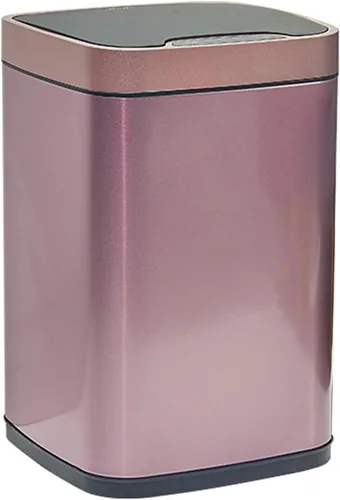 Miniatura 8 de Garbage bin Square Automatic Trash Can with Lid Stainless Steel Smart Induction Trash Can Household Bedroom Living Room Trash Can, 2.3 Gallons/3.1