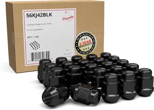 Miniatura 12 de Wheel Accessories Parts 20 tuercas hexagonales de 1/2 a 20 roscas de 4.40 pulgadas de largo, cromadas de 7/8 pulgadas y 13/16 pulgadas, para Chevy