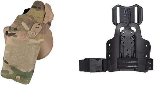 Miniatura 8 de Funda para trabajo de tres retenciones, compatible con punto rojo Cordura Multi-Cam