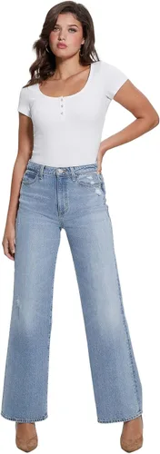 Miniatura 2 de GUESS Karlee Jewel Henley de manga corta para mujer