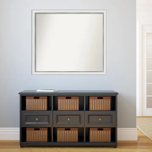 Miniatura 578 de Amanti Art Espejo personalizado, espejo estrecho de baño de oro blanco, espejo de pared o espejo de tocador de baño sobre el fregadero