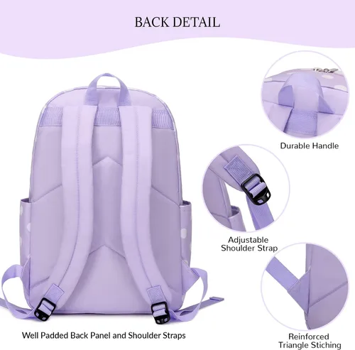 Miniatura 31 de Mygreen - Mochila escolar con bonitos diseños para niños y niñas, 11.5 x 15.7 x 5.1 pulgadas