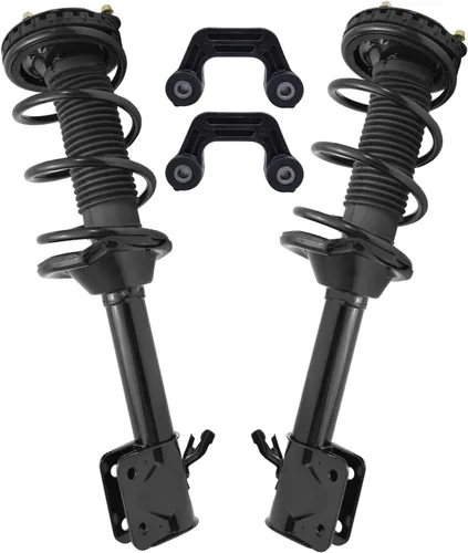 Miniatura 77 de Detroit Axle - Kit de puntales delanteros 2WD para Ford F-150 2005-2008 Lincoln Mark LT 2005-2008, 2 puntales con muelle helicoidal, 2 enlaces