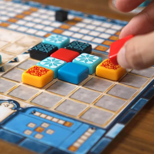 Miniatura 4 de Next Move Games - Juego de mesa de cristal azul y azul, juego base y expansión, juego de estrategia de colocación de azulejos para adultos y niños